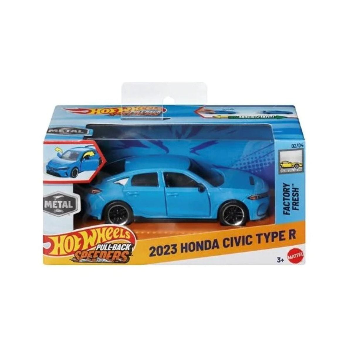 Hot Wheels 2023 Honda Civic Type R Factory Fresh Pullback Speeders