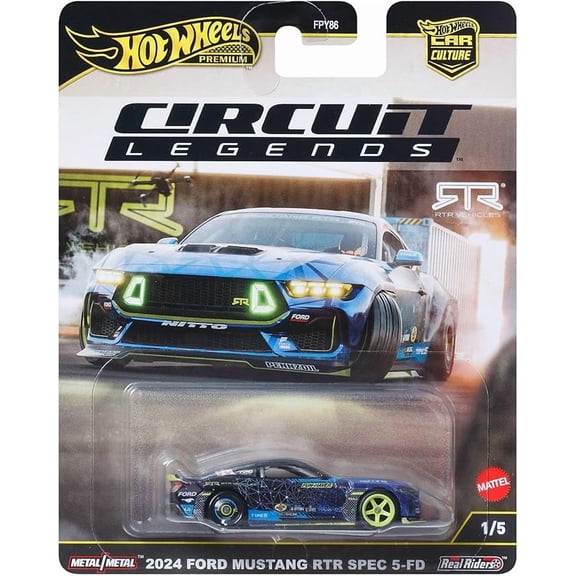 Hot Wheels 2025 Car Culture "Circuit Legends" 2024 Ford Mustang RTR Spec 5-FD