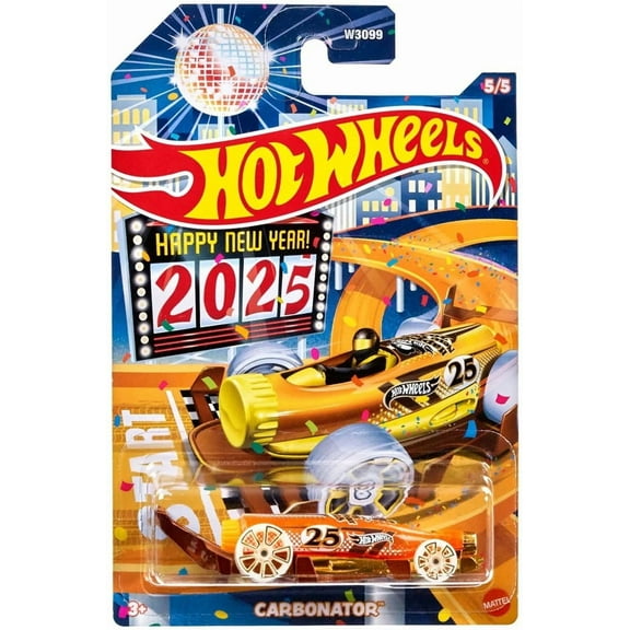 Hot Wheels 2024 Holiday Hot Rods Carbonator Set of 5 Diecast Cars