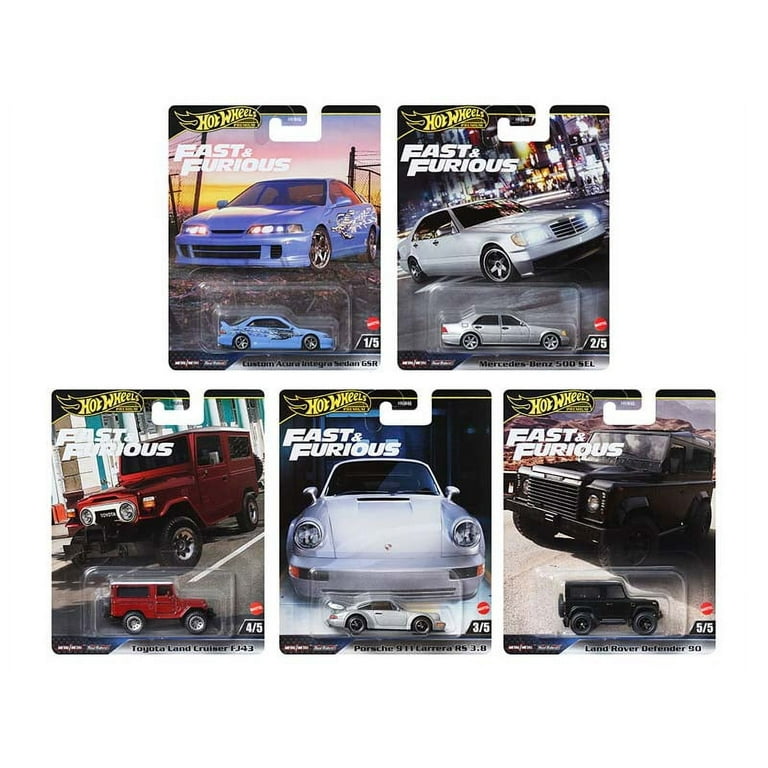 Hot Wheels 2024 Premium Fast & Furious G Case, Set of 5 Cars