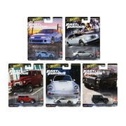 Hot Wheels 2024 Premium Fast & Furious G Case, Set of 5 Cars, HNW46-956G