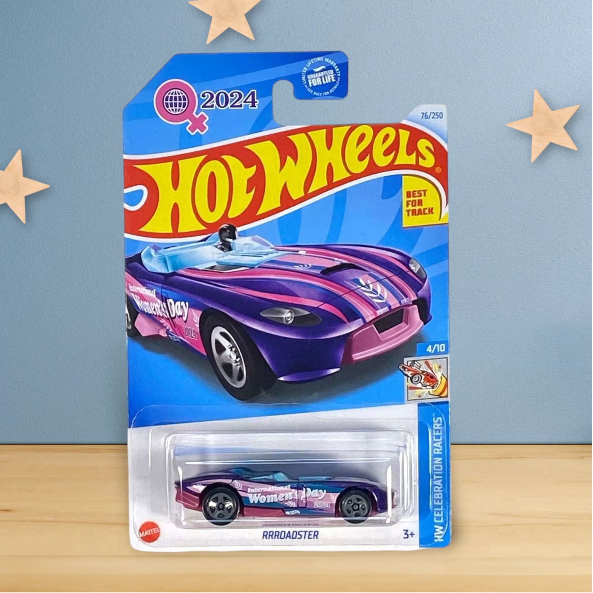 Women's Day Racers Hot Wheels 2024 Women's Day Diecast Rrroadster Celebration Racers 4/10 ...