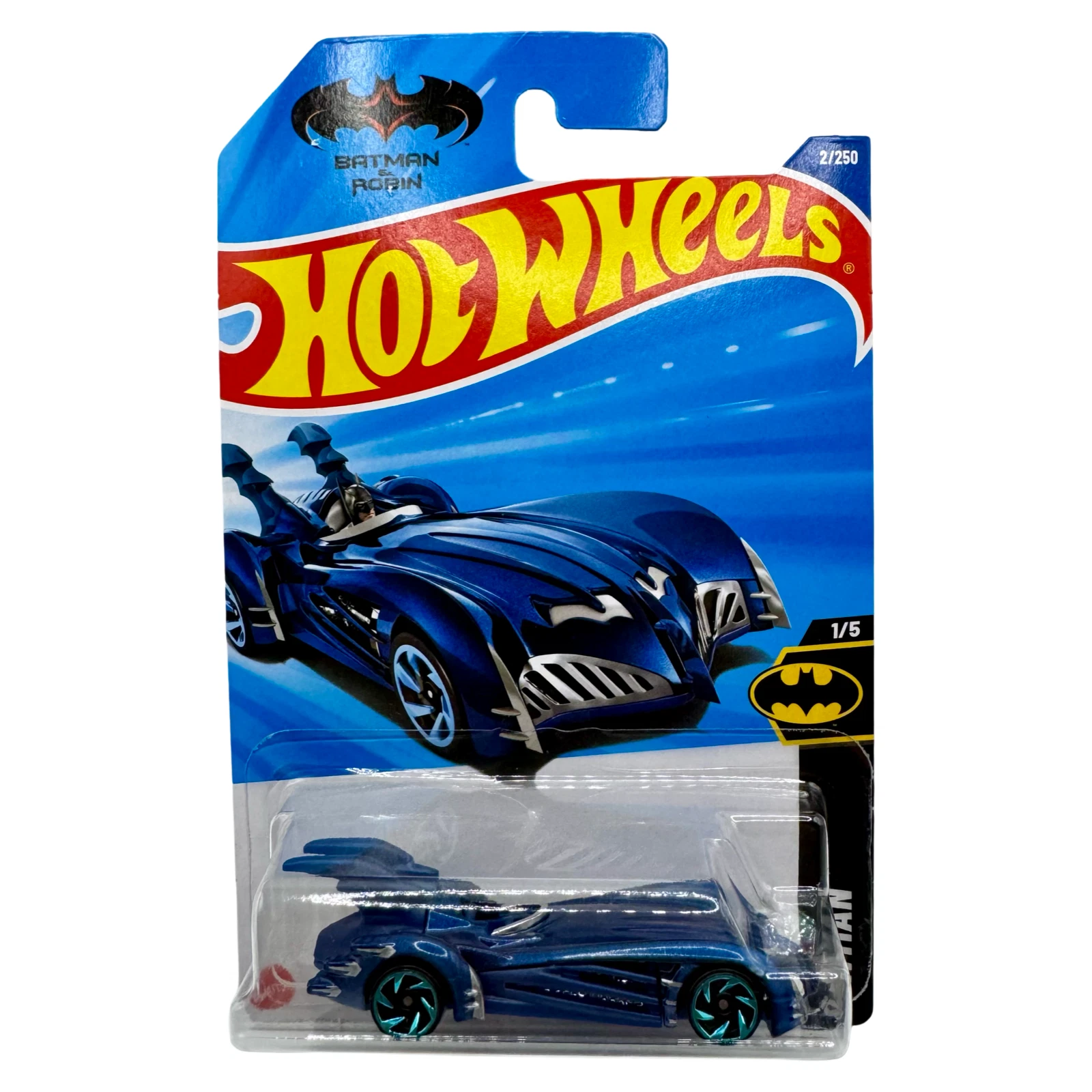 Hot Wheels 2025 – Batman & Robin Batmobile (2/250 Mainline) – 1:64