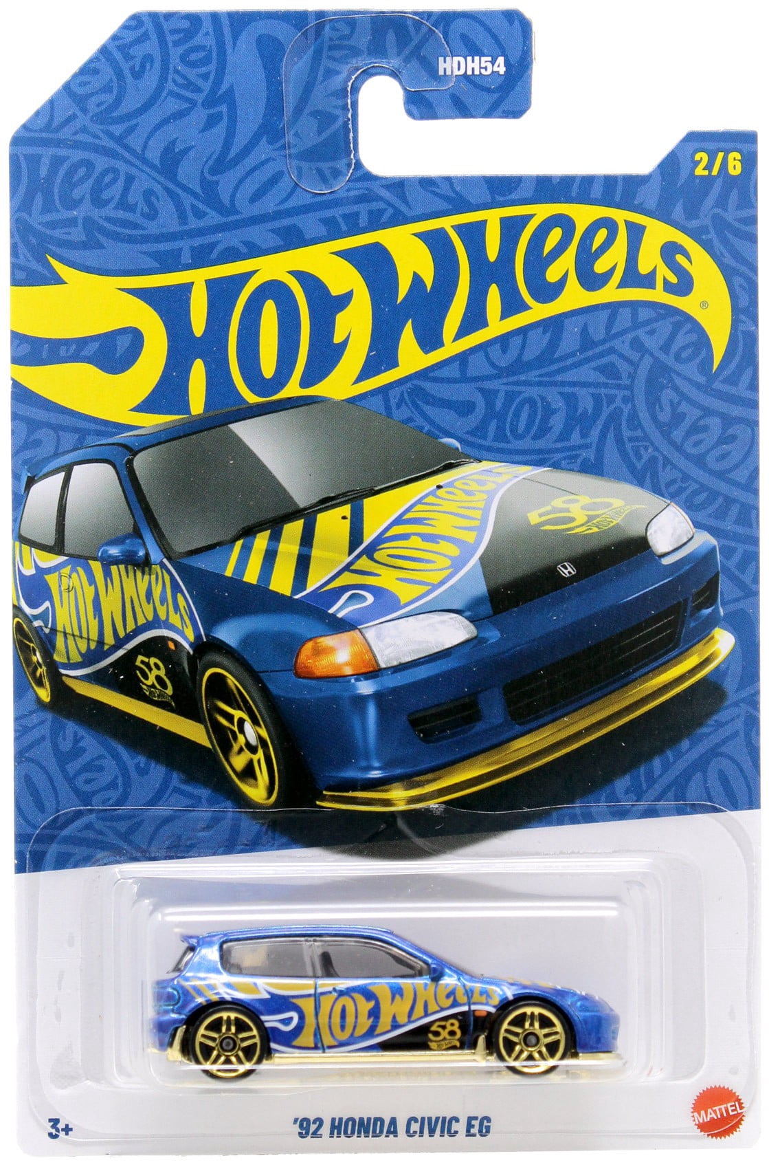 Hot Wheels Pearl and Chrome Vehicle 2026 Mix 1 '92 Honda Civic EG