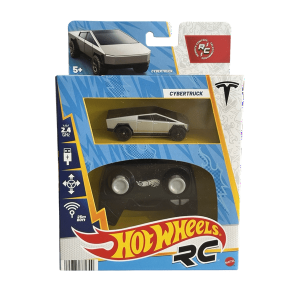 Hot Wheels 2025 Cybertruck Mini R/C  1:64 Scale, USB Rechargeable