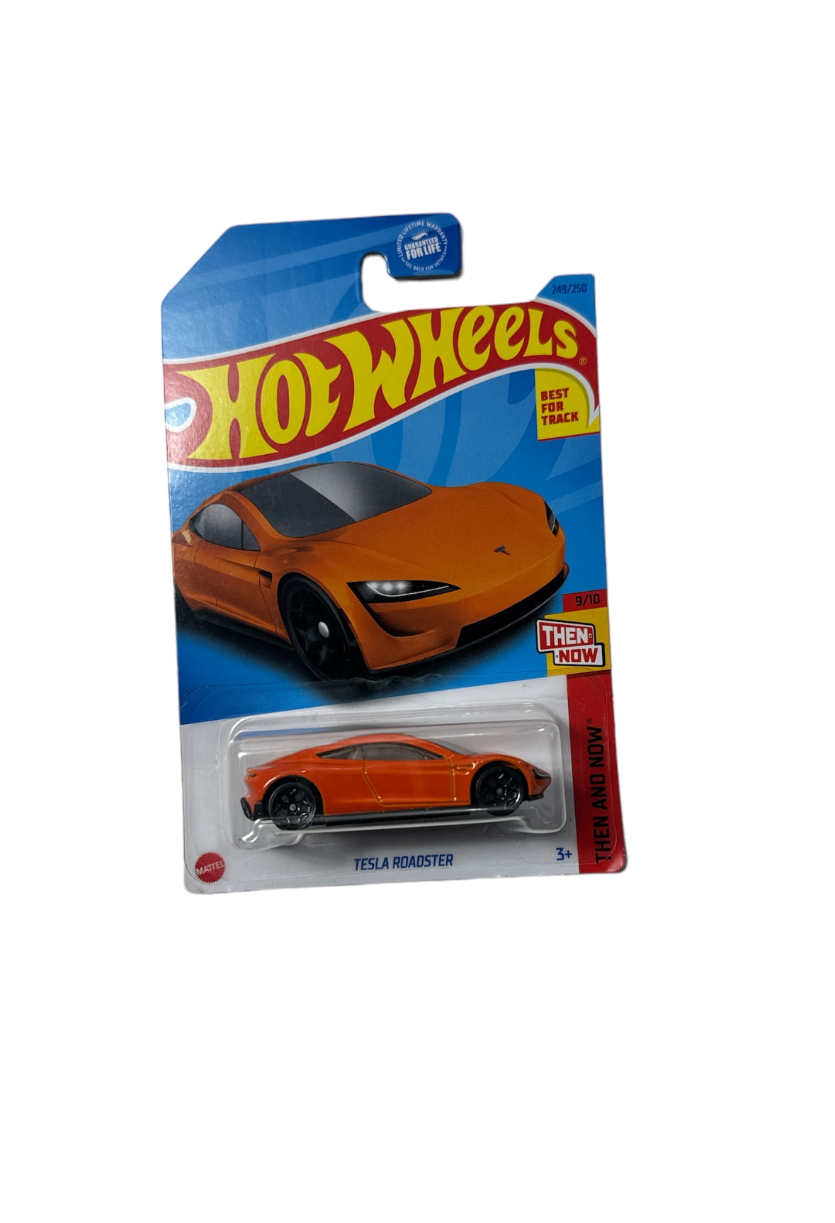 Hot Wheels 249/250 - TESLA ROADSTER - Then and Now 9/10 Orange