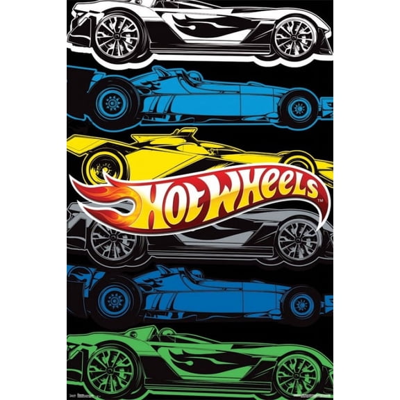 Hot Wheels (24x36) Poster - 22 x 34 inches