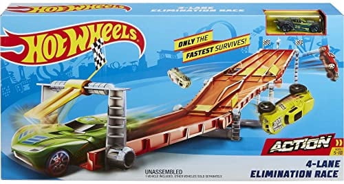 Hot Wheels Action 4-Lane Elimination Race Track Set