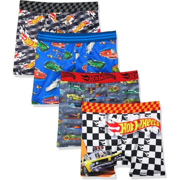 Hot Wheels 4 Pack Boxer Briefs - 4