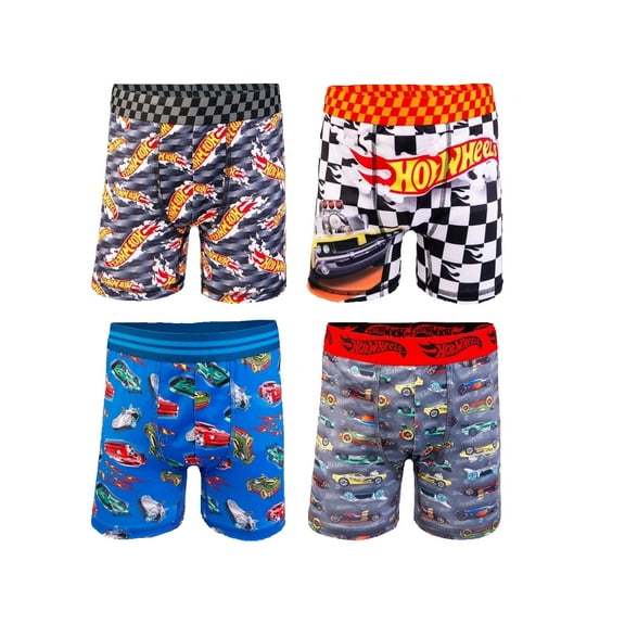 Hot Wheels 4 Pack Boxer Briefs - 4