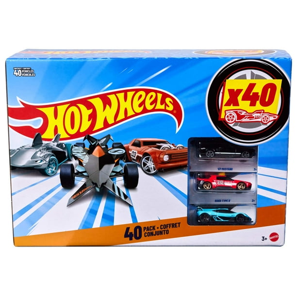 Hot Wheels 40 Pack, Set of 40 1:64 Scale Toy Race Cars, Rescue