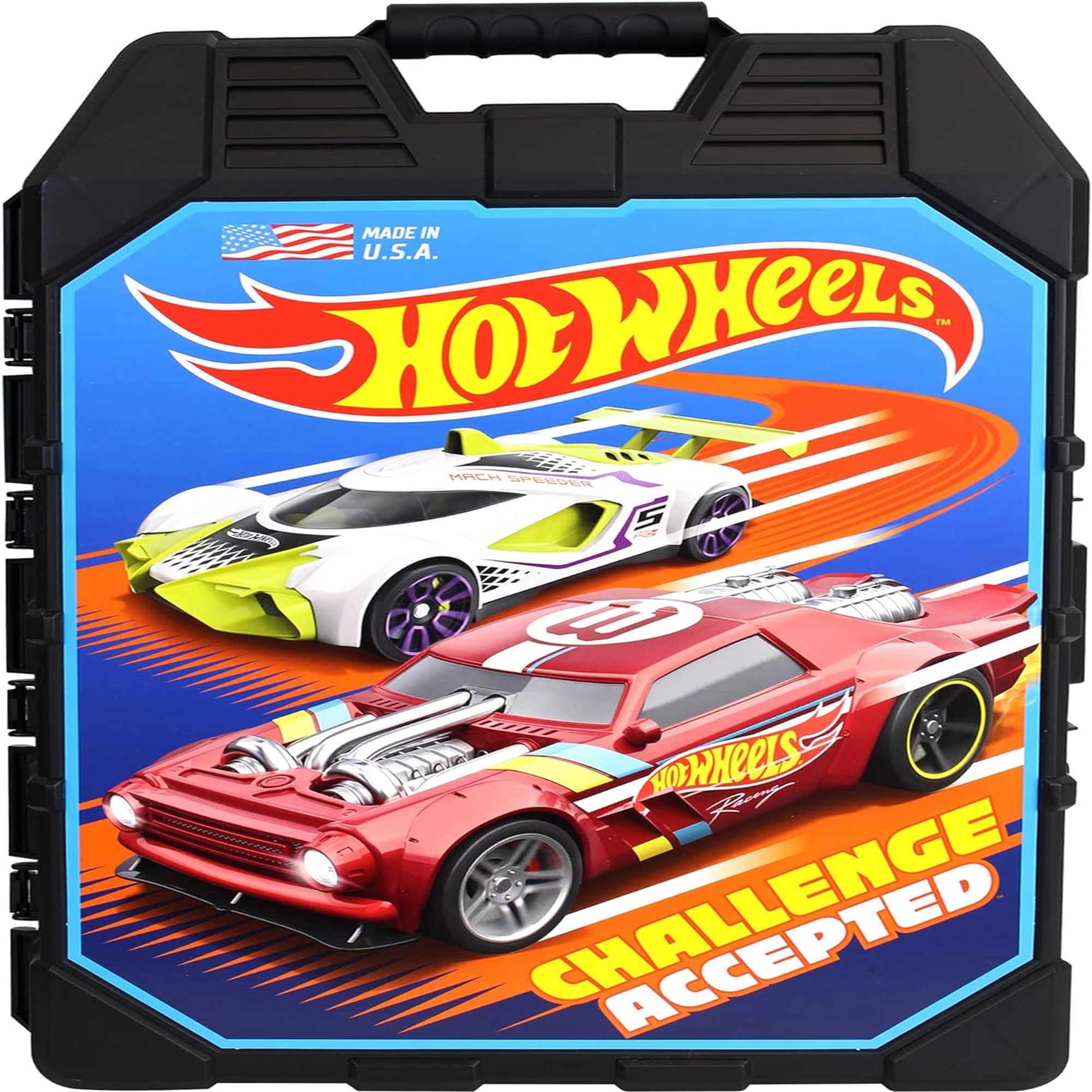 Hot Wheels: 48 Cart Storage Case, Easy Grip Carrying Case, Makes Collecting and Clean Up Easy and Fun, Styles in Case May Vary, For Ages 3 and up - image 1 of 3