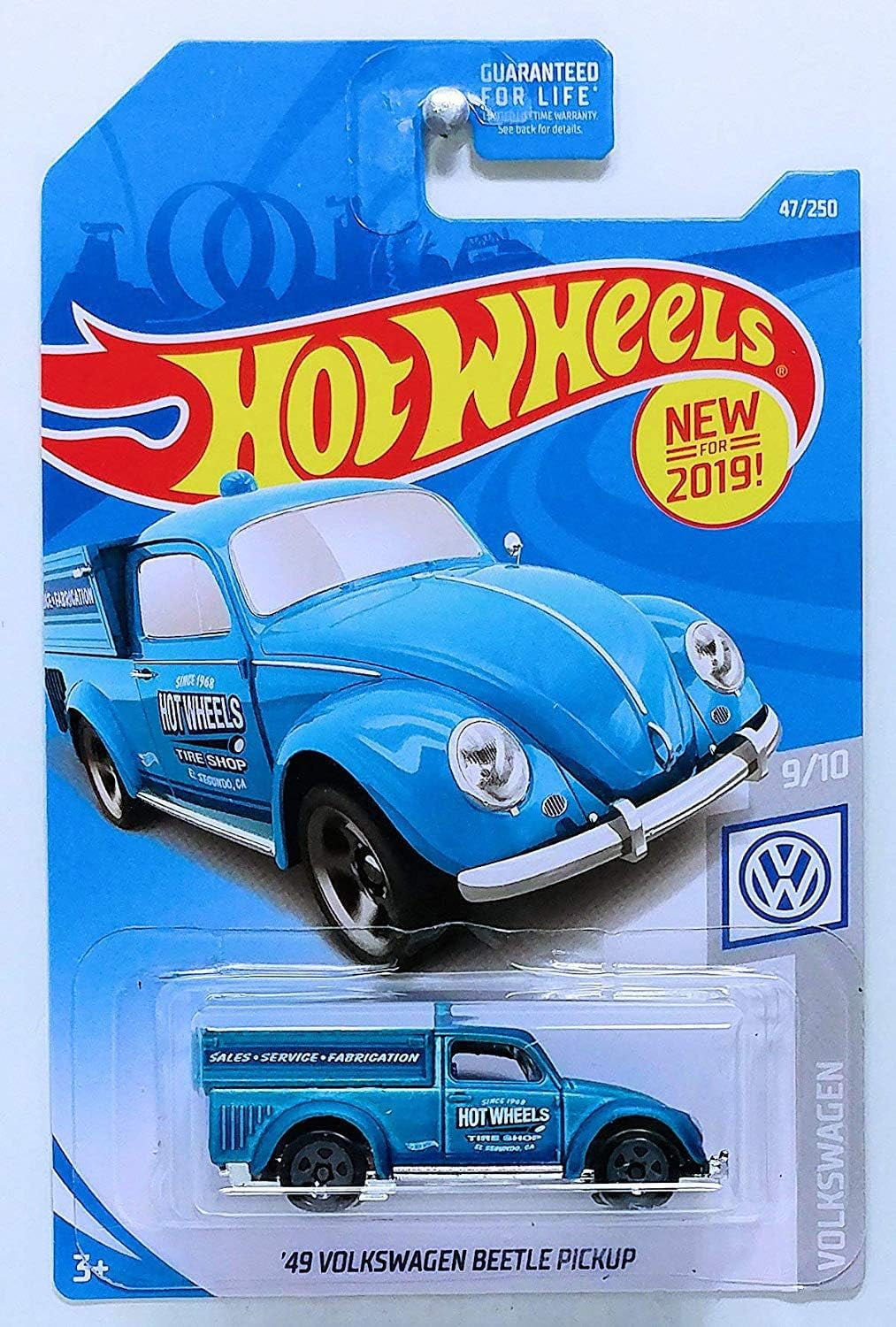 Hot Wheels '49 Volkswagen Beetle Pickup 9/1 (2019) Blue Toy Car 47