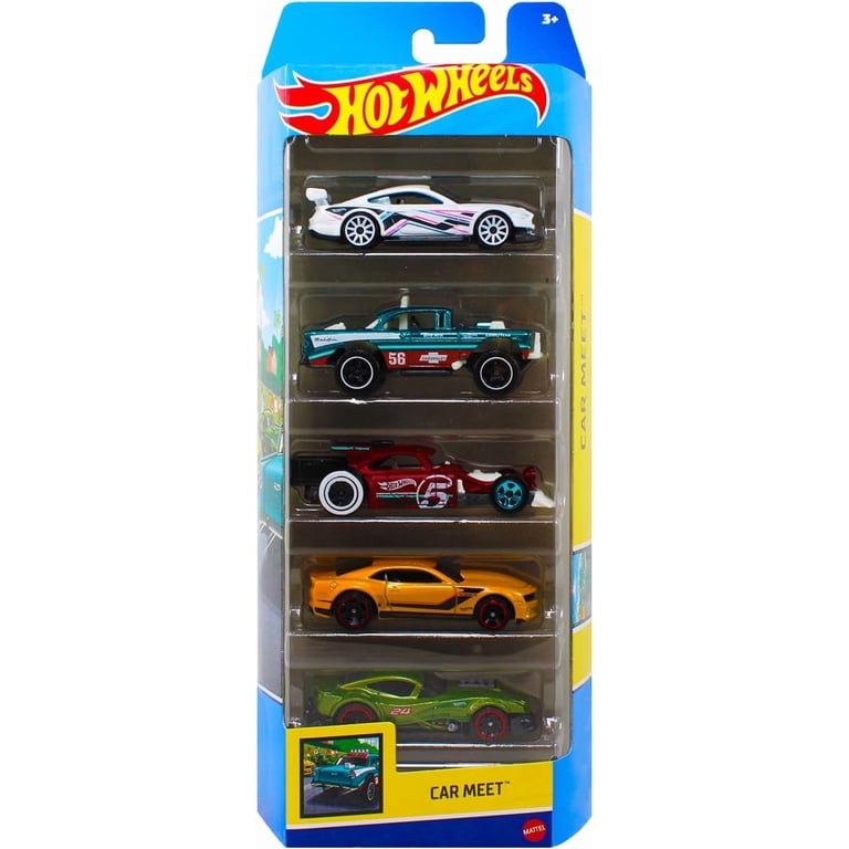 Hot Wheels 5 Pack Car Meet - Walmart.com
