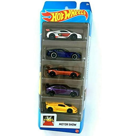 Hot Wheels 5-Pack Motor Show 1:64 Scale Die-Cast Vehicles