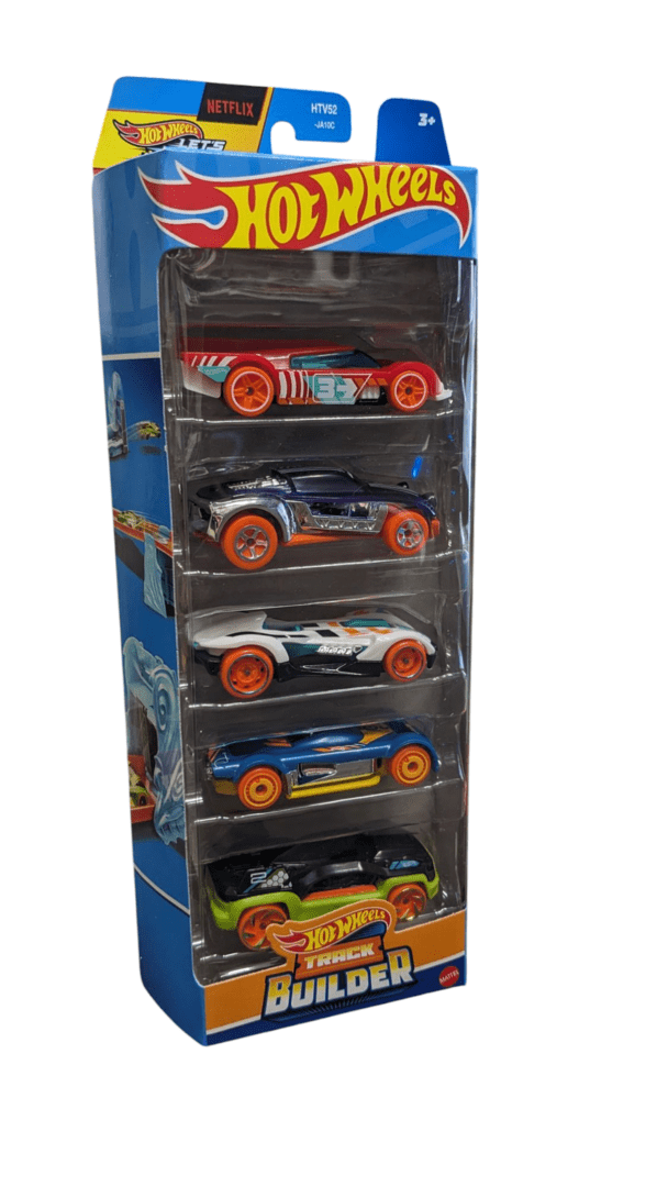 Circuit Hot Wheels Track Builder Deluxe - 6m De Piste + 2 Voitures - Cascades & Courses