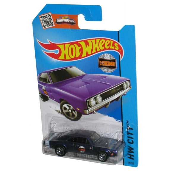Hot Wheels 50 Years Hemi HW City (2013) Purple '69 Dodge Charger 500 Toy Car 19/250