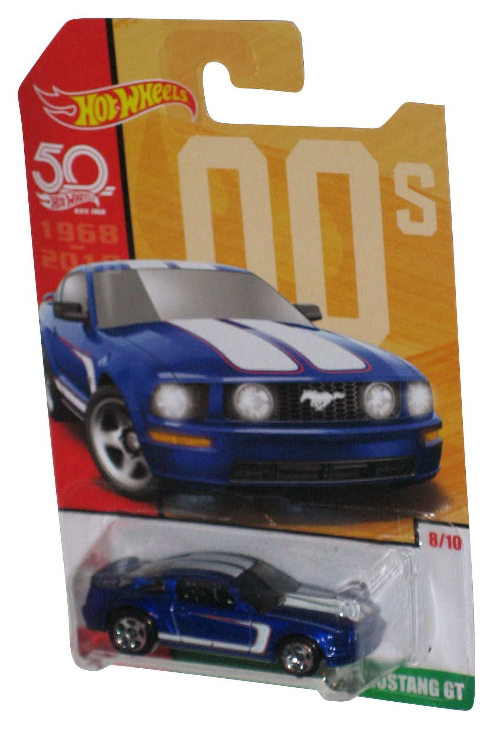 Hot Wheels 50th 00's Ford Mustang GT (2017) Blue Die-Cast Toy Car