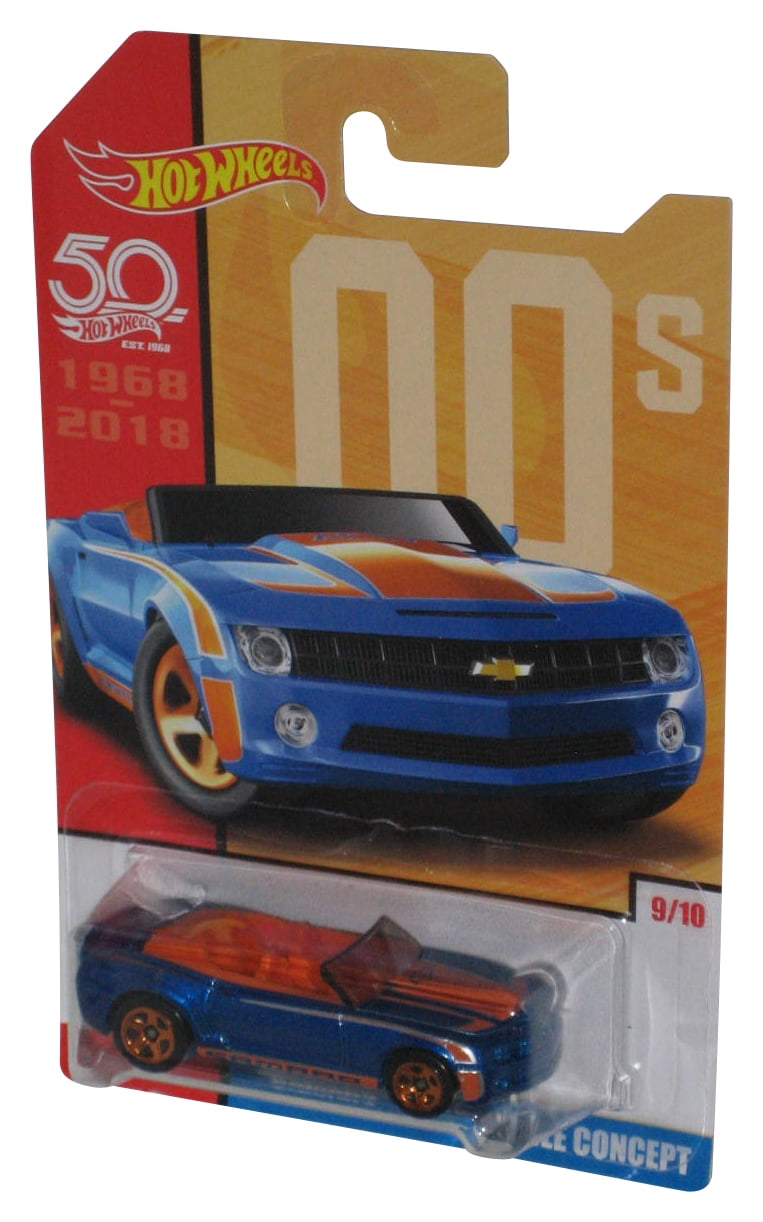 Hot Wheels 50th (2017) 00's Blue Camaro Convertible Concept Toy