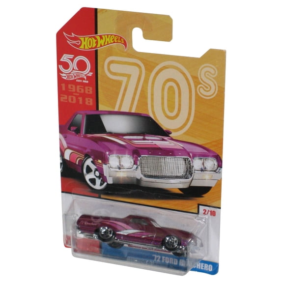 Hot Wheels 50th (2017) 70's Purple '72 Ford Ranchero Car Toy 2/10