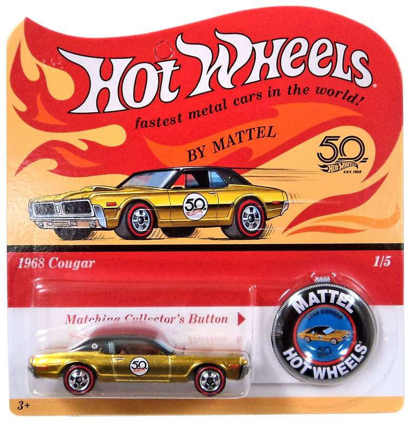 Hot Wheels 50th Anniversary 1968 Cougar Die-Cast Car - Walmart.com
