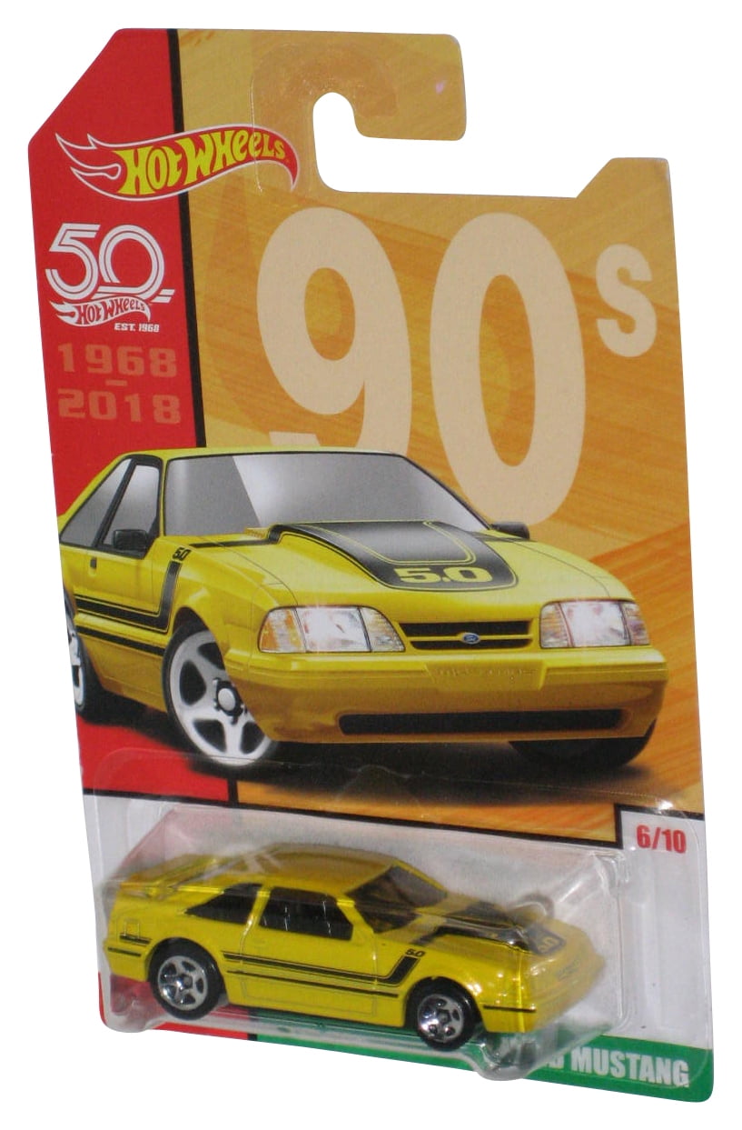 Ford Yellow Mustang 限定版 1/50 Hot Wheels 50th Anniversary (2017) Yellow '92 Ford Mustang 90s Toy