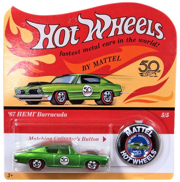 Hot Wheels 50th Anniversary '67 HEMI Barracuda Die-Cast Car