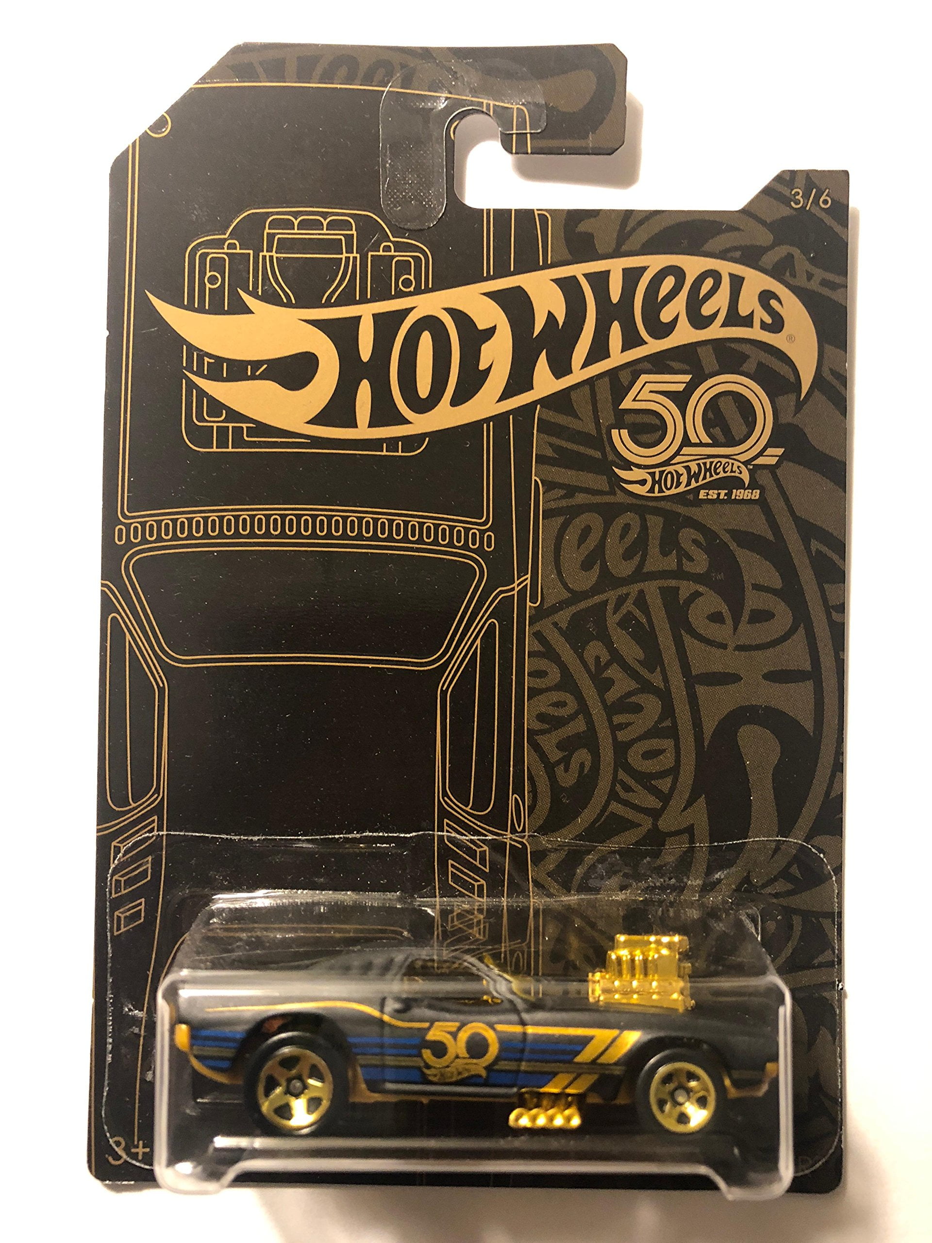 Hot Wheels 50th Anniversary Black & Gold Series '65 Ford Ranchero 1/64 ...