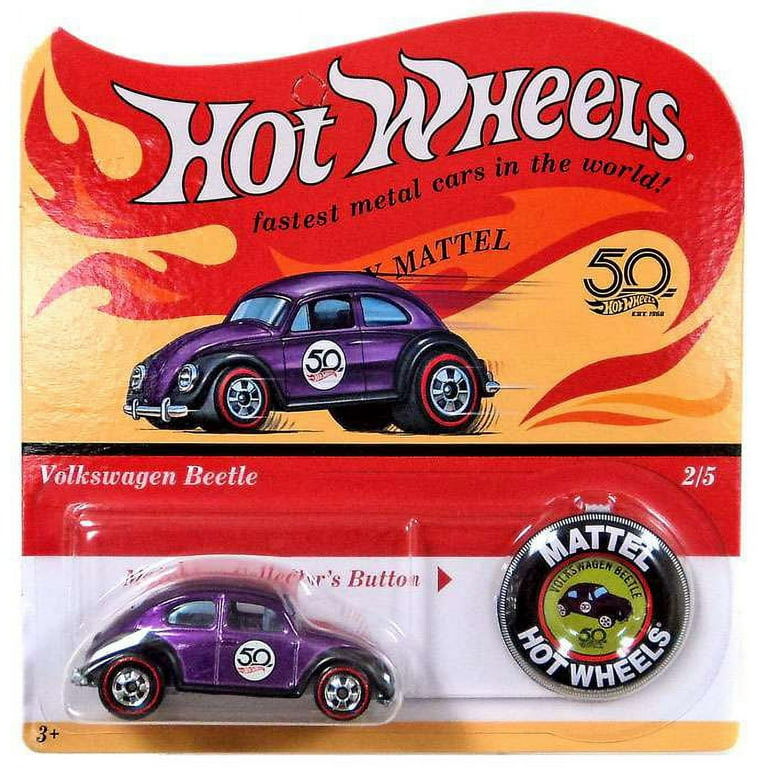 Hot Wheels 50th Anniversary Volkswagen Beetle Die Cast Car Walmart