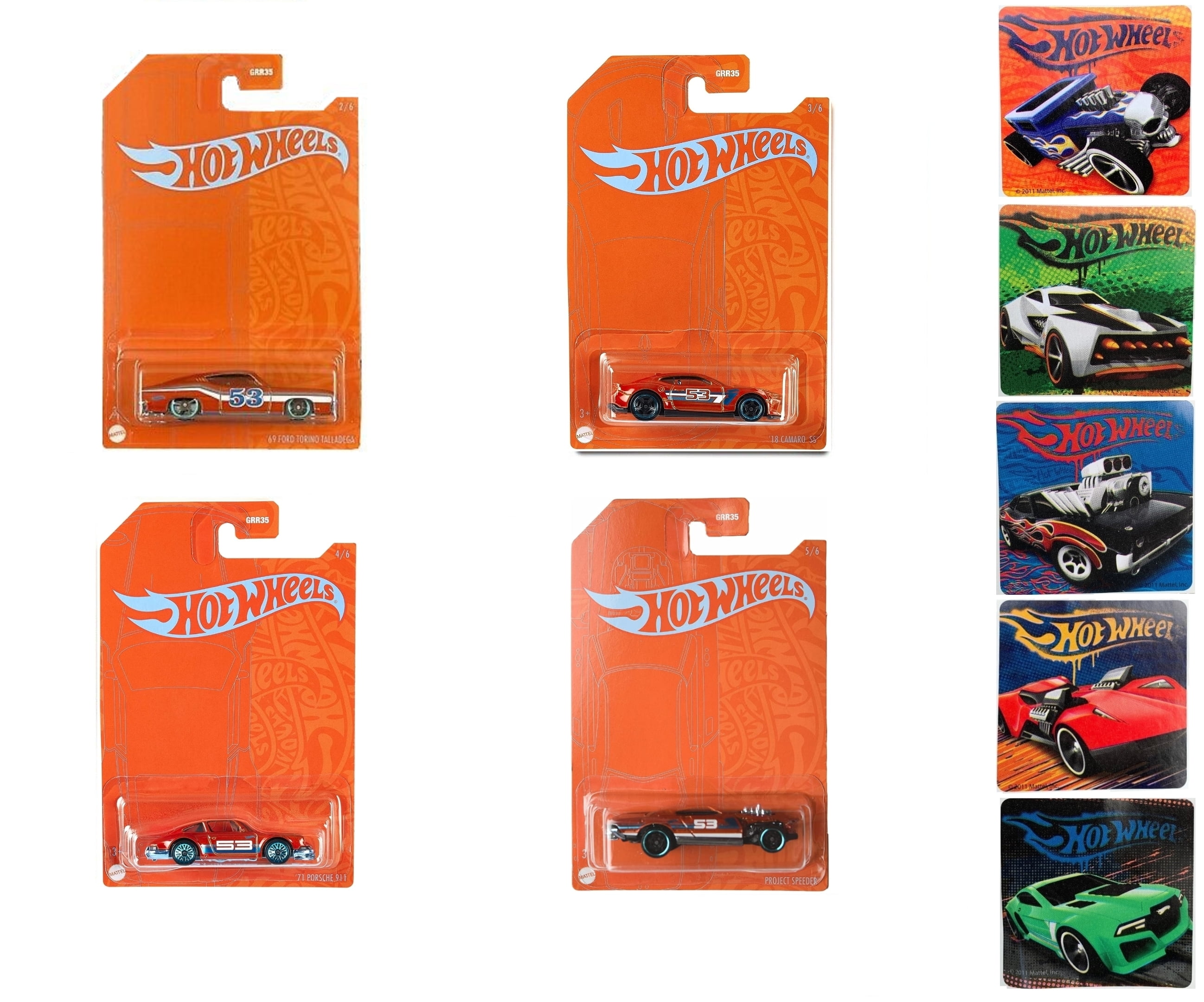 Hot Wheels 53rd Anniversary Set of 4 Die-Cast Cars Exclusive
