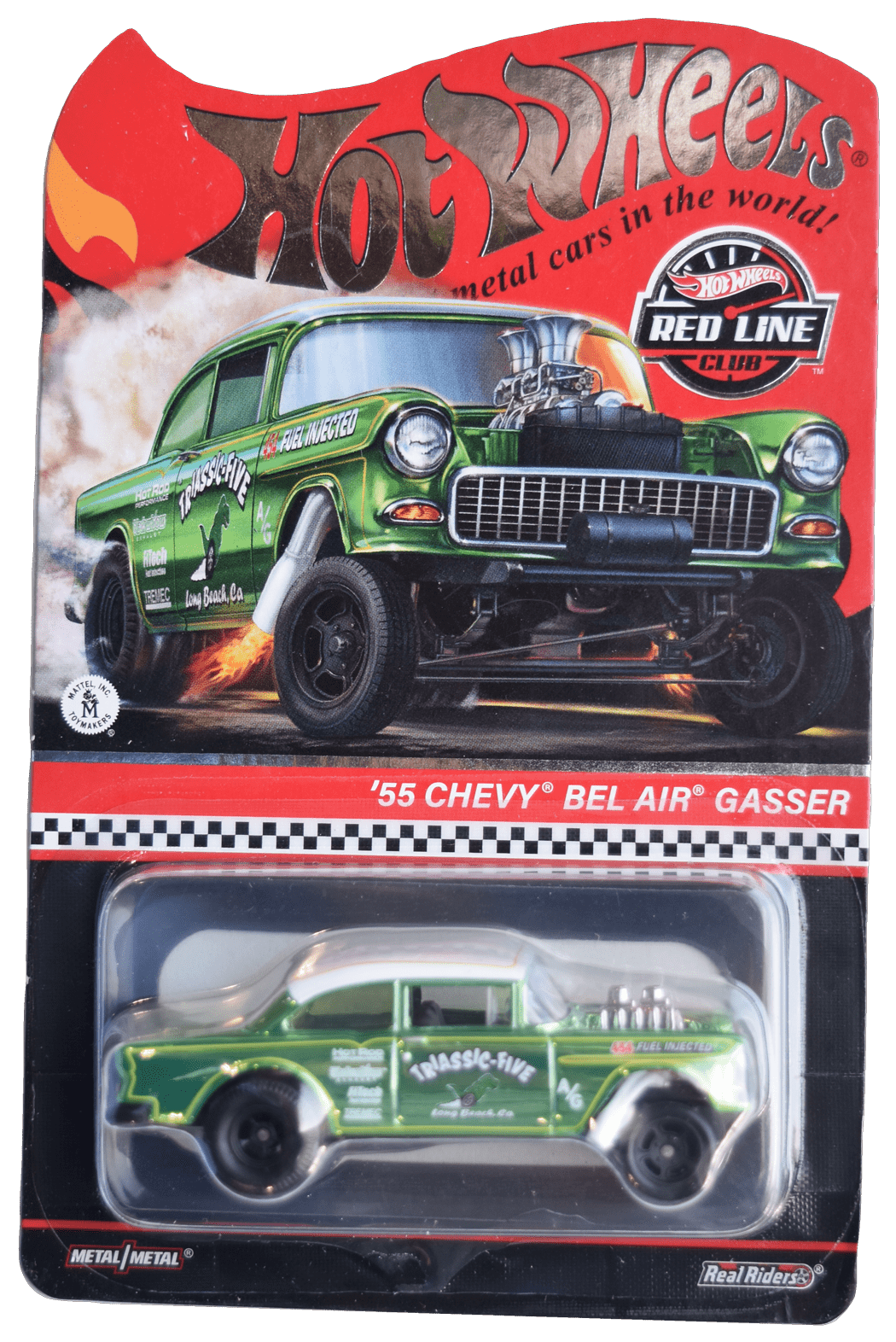 Hot Wheels '55 Chevy Bel Air Gasser Red Line Club Car