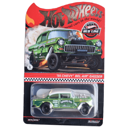 Hot Wheels '55 Chevy Bel Air Gasser Red Line Club Car