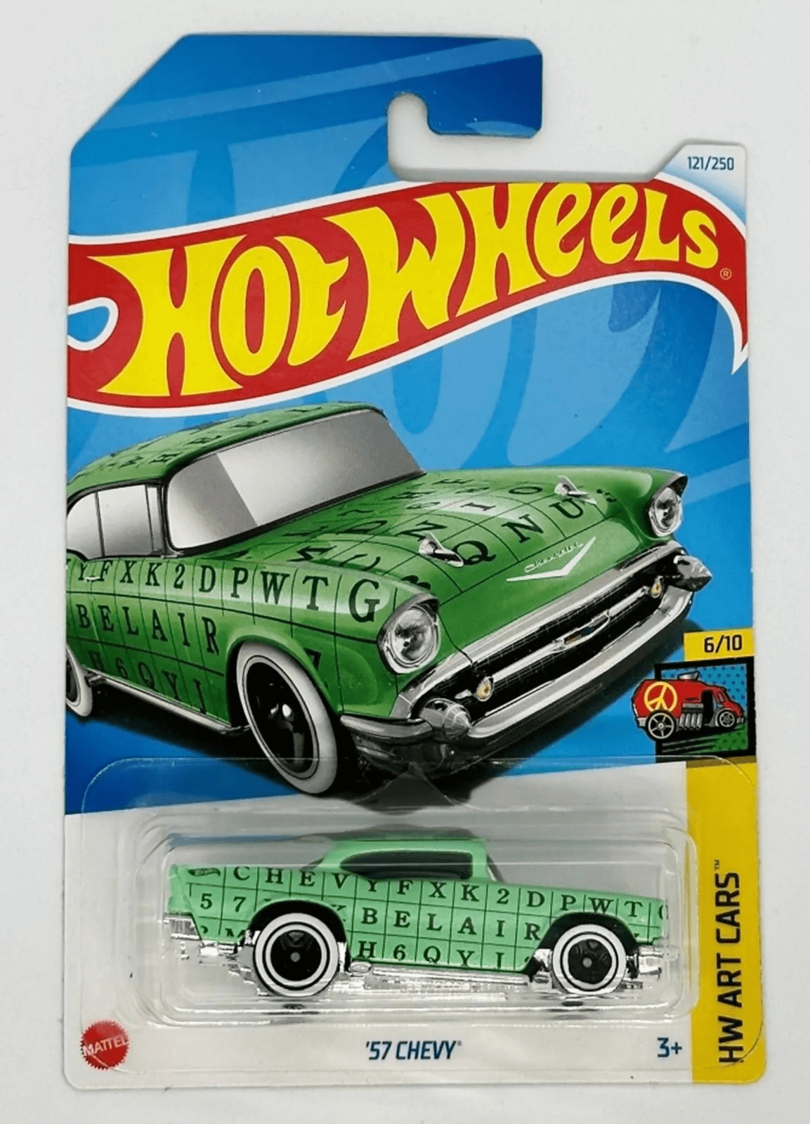 Hot Wheels '57 Chevy 121/250 HW Art Cars 6/10 - Walmart.com