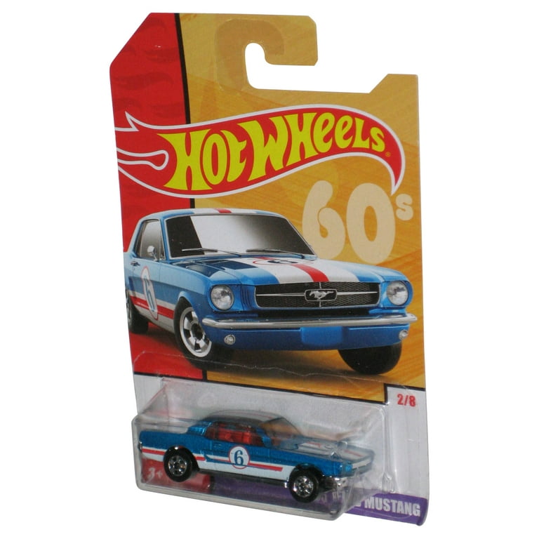 Hot Wheels 60's (2017) Mattel '65 Ford Mustang Blue Toy Car 2/8