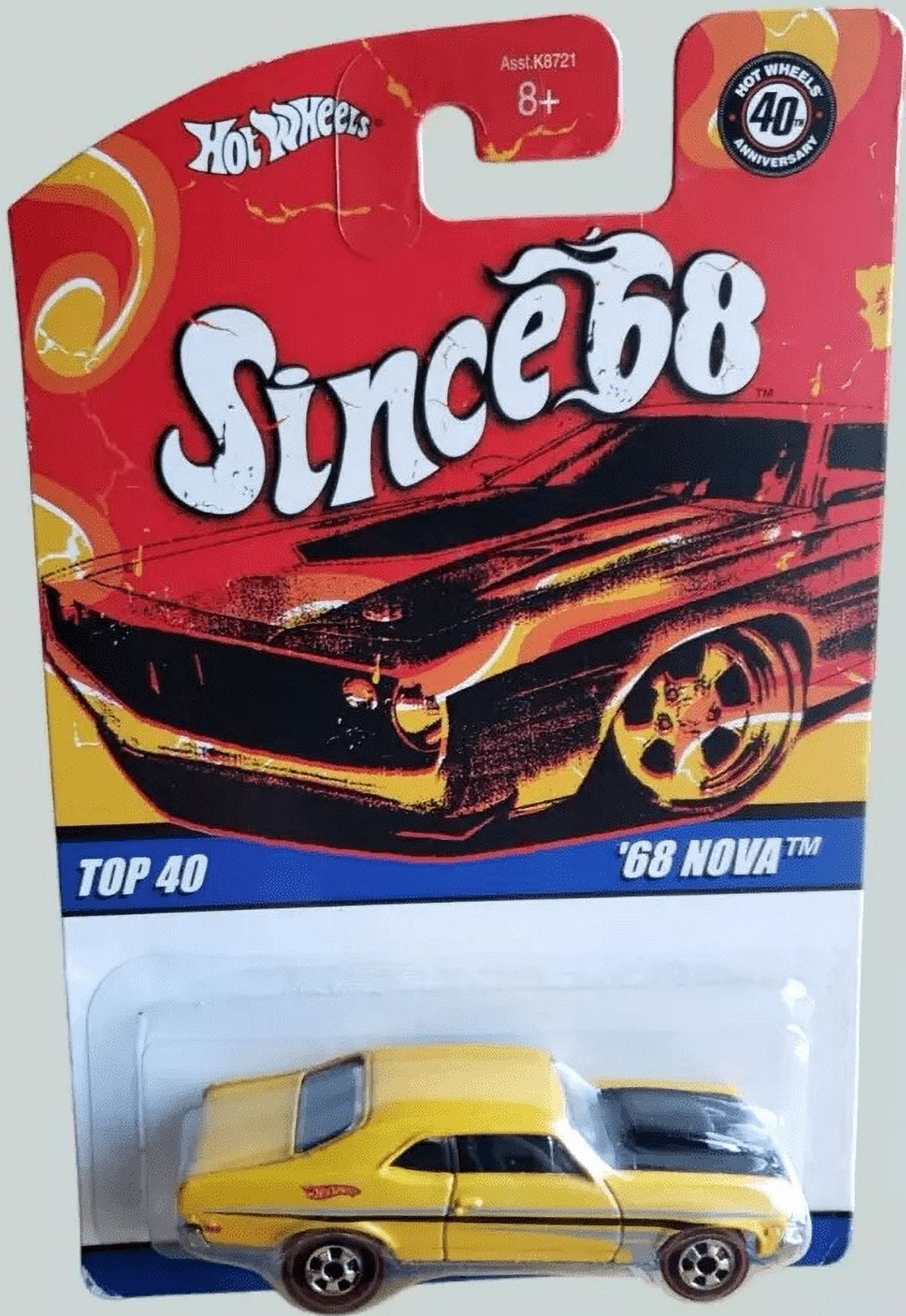 Hot Wheels '68 Nova 13/40 Top 40 Series Yellow - Walmart.com