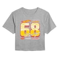 thumbnail image 1 of Hot Wheels - 68 Racing Jersey - Juniors Cropped Graphic T-Shirt, 1 of 4