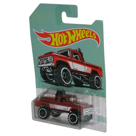 Hot Wheels '70 Dodge Power Wagon (2017) Red Toy Truck #3/10