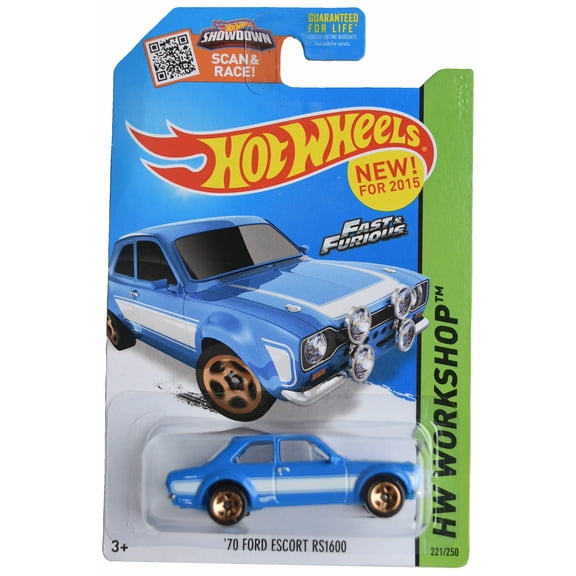 Hot Wheels '70 Ford Escort RS1600, HW Workshop 221/250 [blue/white]