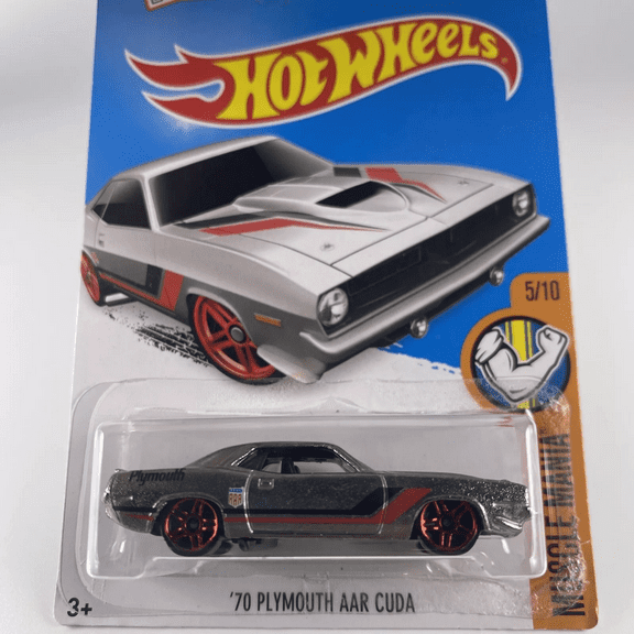 Hot Wheels '70 Plymouth AAR Cuda 125/250 Muscle Mania Zamac