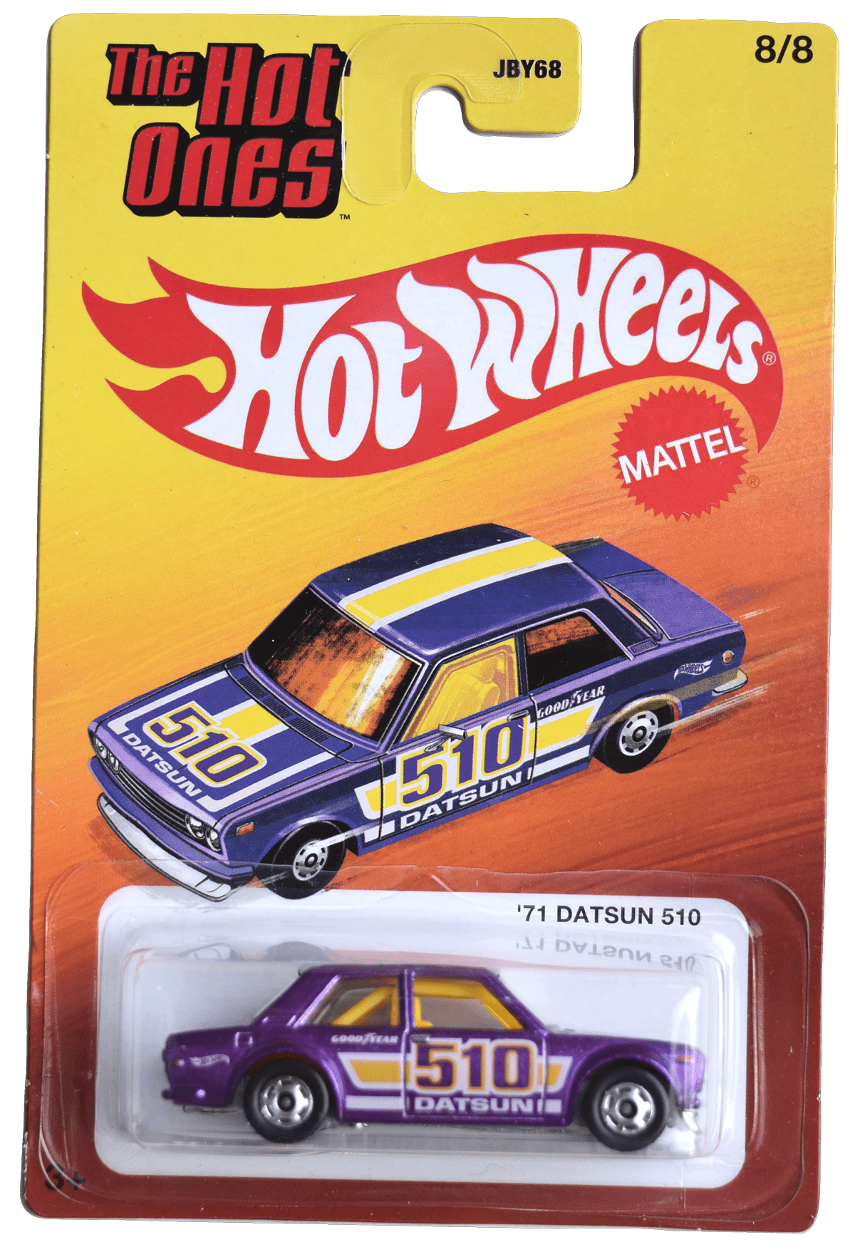 Hot Wheels '71 Datsun 510, The Hot Ones 8/8 [purple]