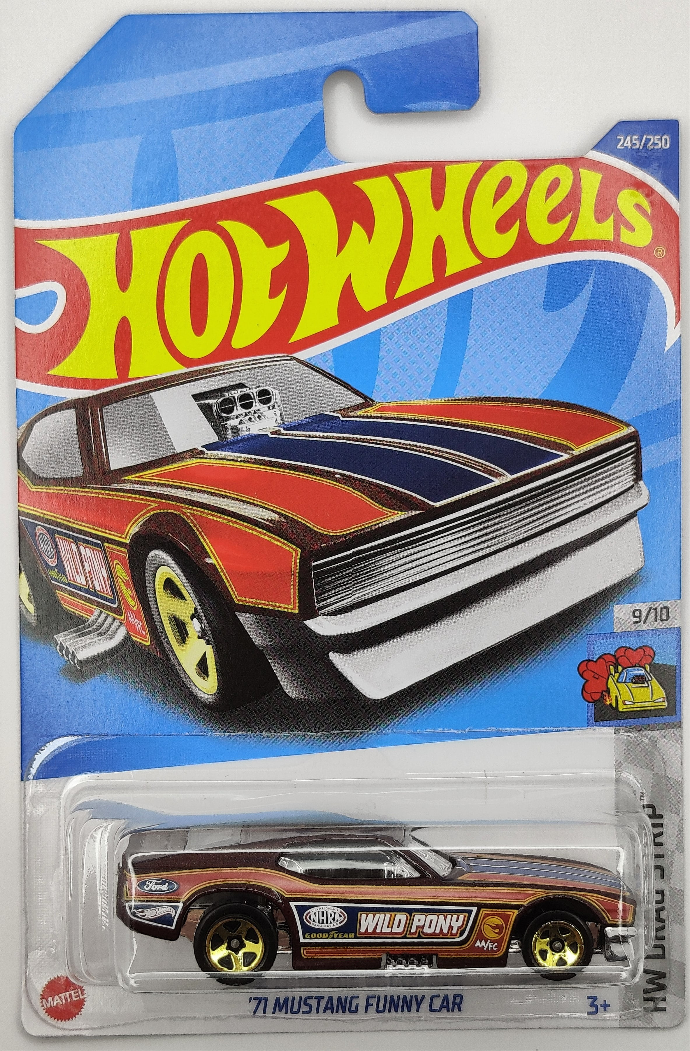 ホットウィール スーパートレジャーハント　’71 マスタングファニーカー　STH Hot Wheels 71 Mustang Funny Car, Treasure Hunt, HW Drag