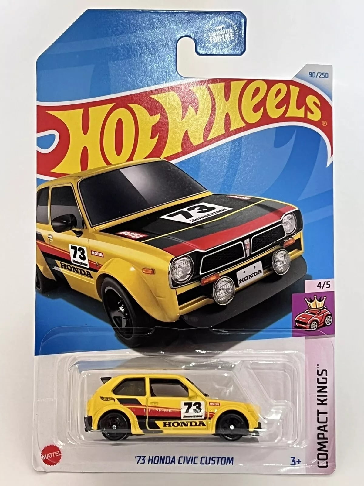 Hot Wheels 73 Honda Civic Custom 90/250 Compact Kings 4/5