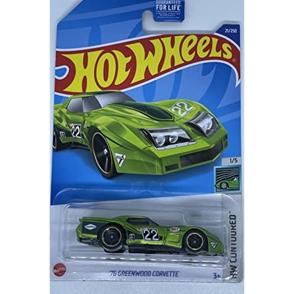 Hot Wheels '76 Greenwood Corvette (Green) 2022 HW Contoured