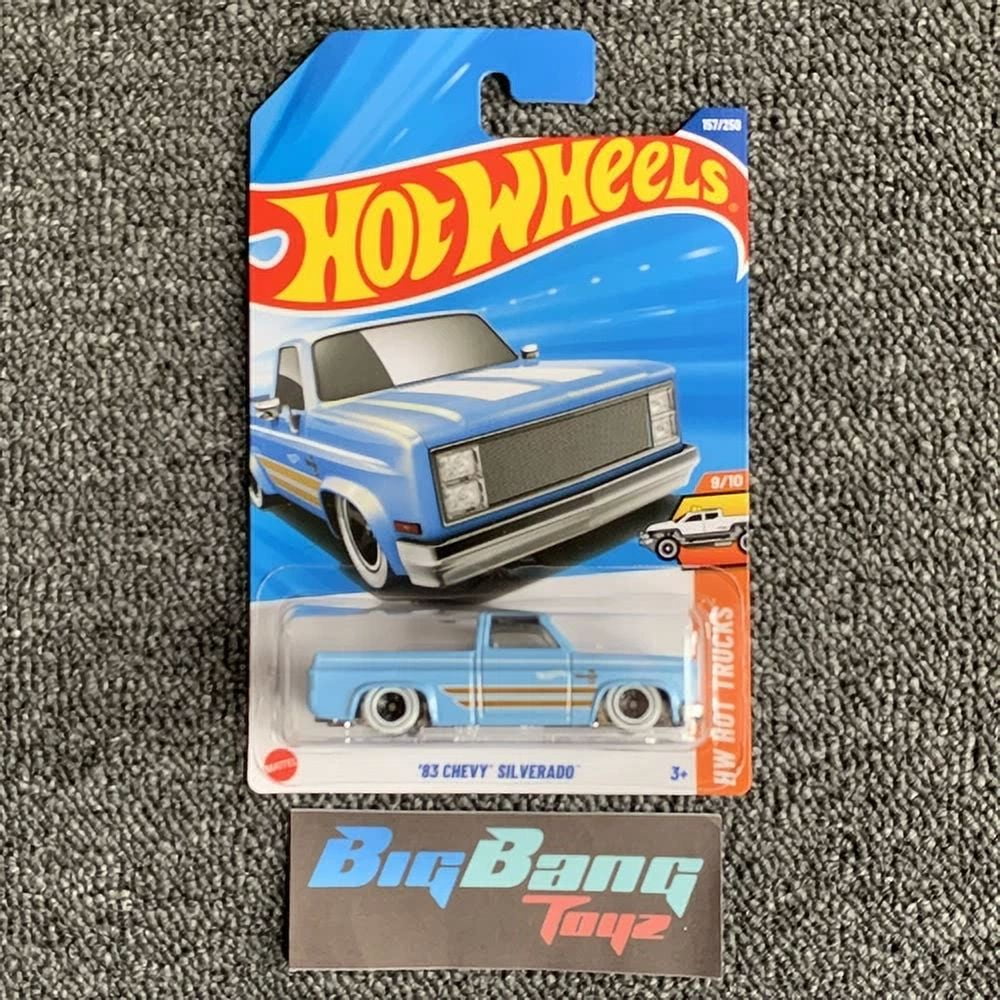 Hot Wheels 83 Chevy Silverado Blue 157 Mainline 2025 Case G/H (InStock) New