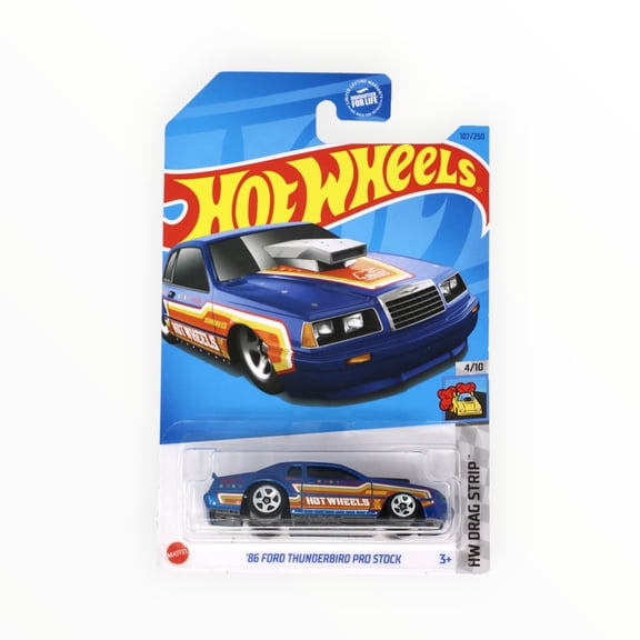 Hot Wheels '86 Ford Thunderbird Pro Stock 107/250 - Blue - 2023 Mainline