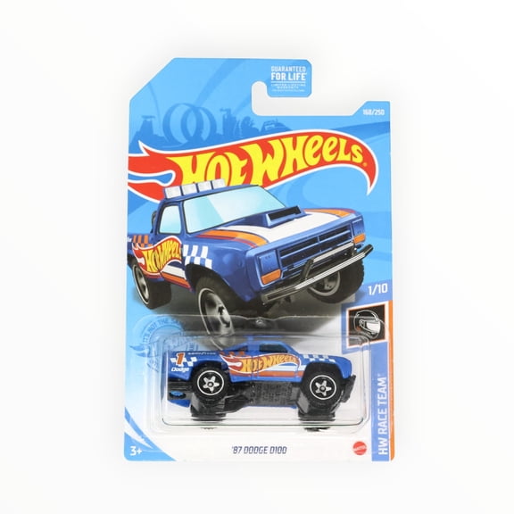 Hot Wheels '87 Dodge D100 168/250 - Blue - 2021 Mainline