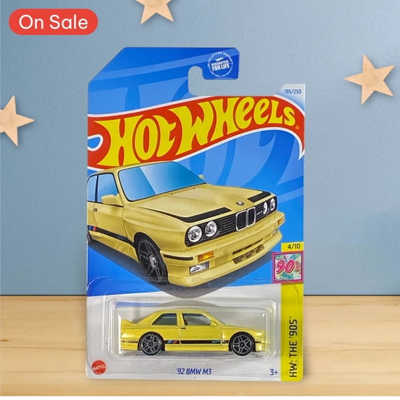 Hot Wheels '92 BMW m3 Yellow 195/250 HW The '90s 4/10