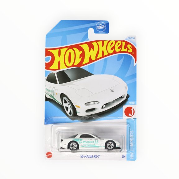 Hot Wheels '95 Mazda RX-7 170/250 - White - 2024 Mainline