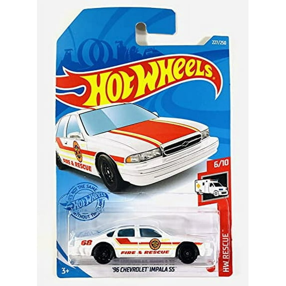 Hot Wheels '96 Chevrolet Impala SS (Fire and Rescue) 2021 HW Rescue