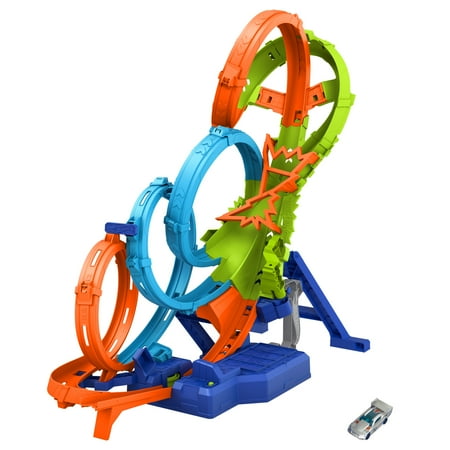 Hot Wheels - 4-Loop Crash-Out Track Set